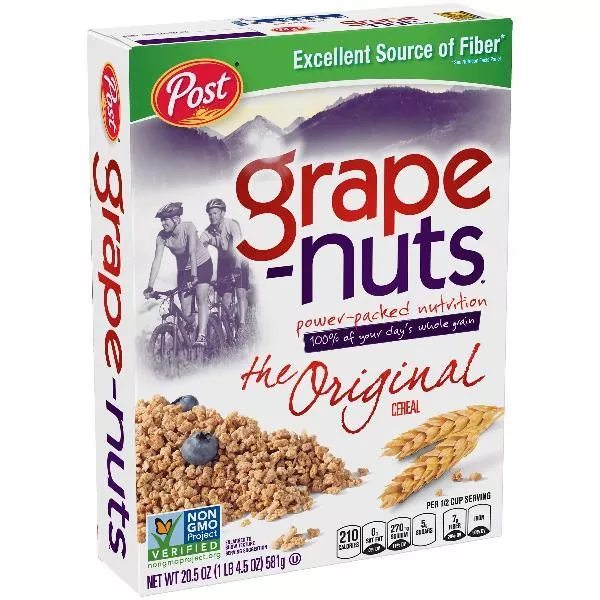 Post Consumer Brands Post Grape Nuts 20.5 Ounce Size - 12 Per Case