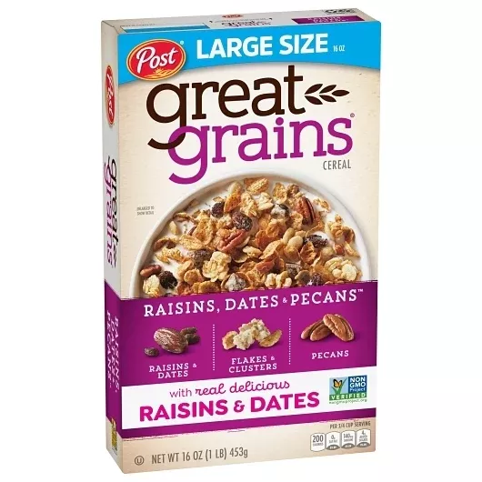 Post Consumer Brands Raisin, Date, And Pecan, 16 Ounce, 12 Per Case