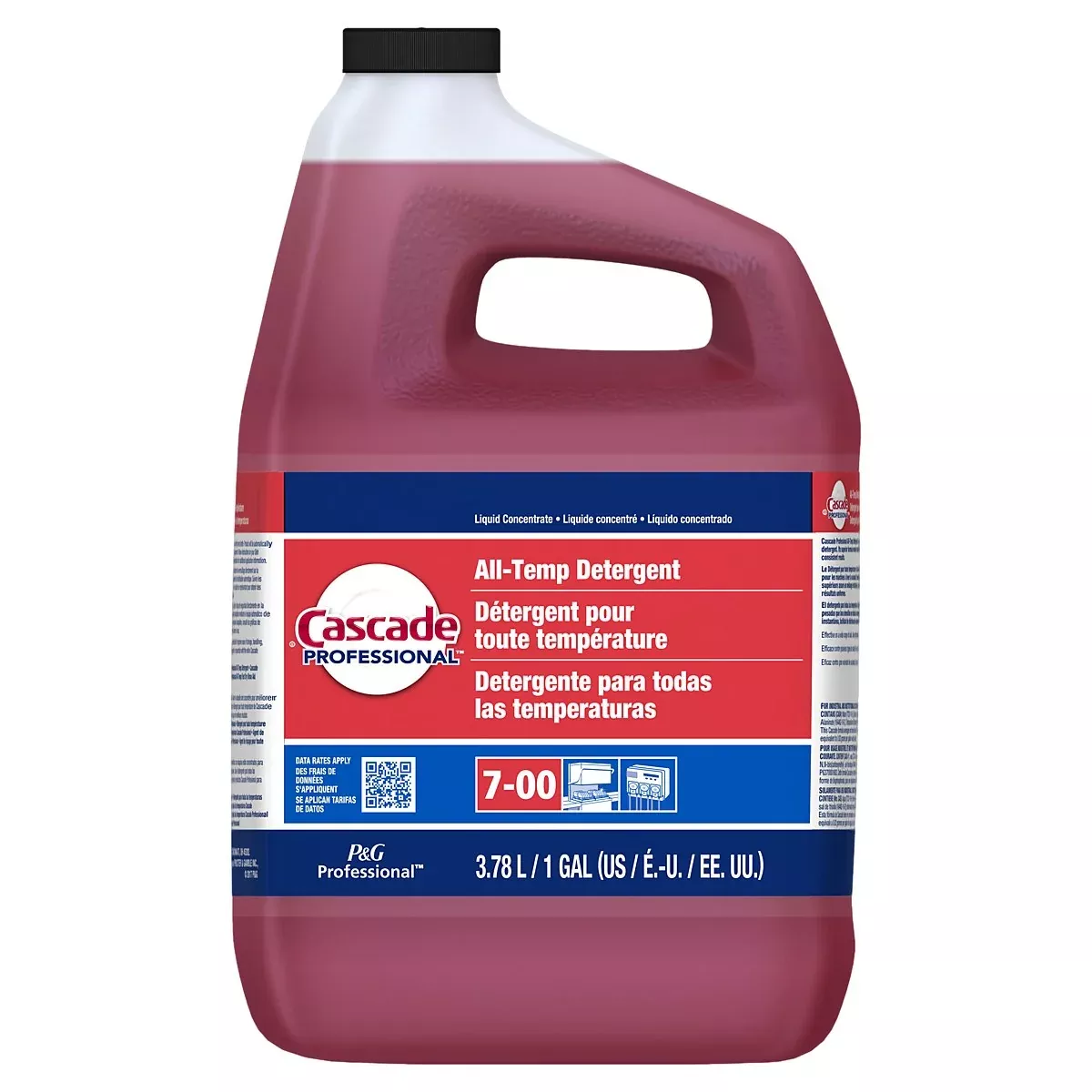 Procter & Gamble Non-foods Cascade Professional All Temp Detergent Concentrate Closed Loop 7-00 1/5 Gallon