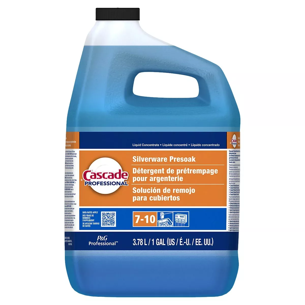 Procter & Gamble Non-foods Cascade Professional Silverware Presoak Concentrate Closed Loop 7-10 2/1 Gallon