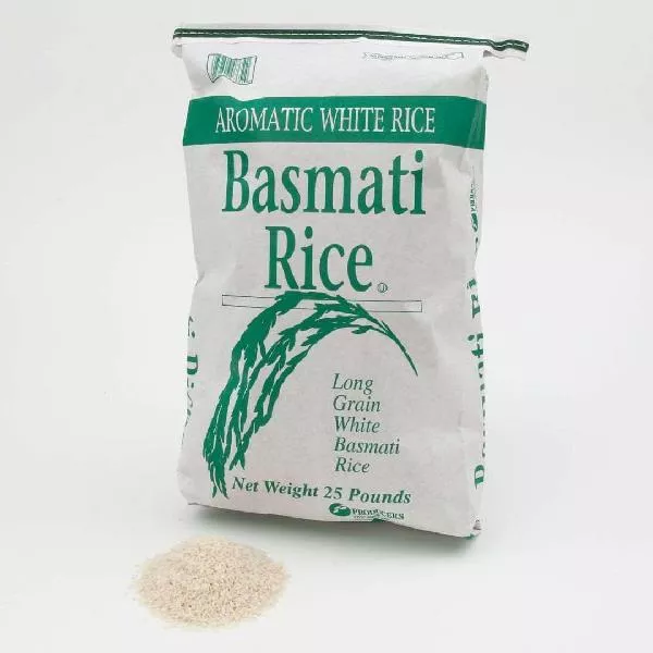 Producers Rice Mill Basmati Rice, 25 Pound, 1 Per Case