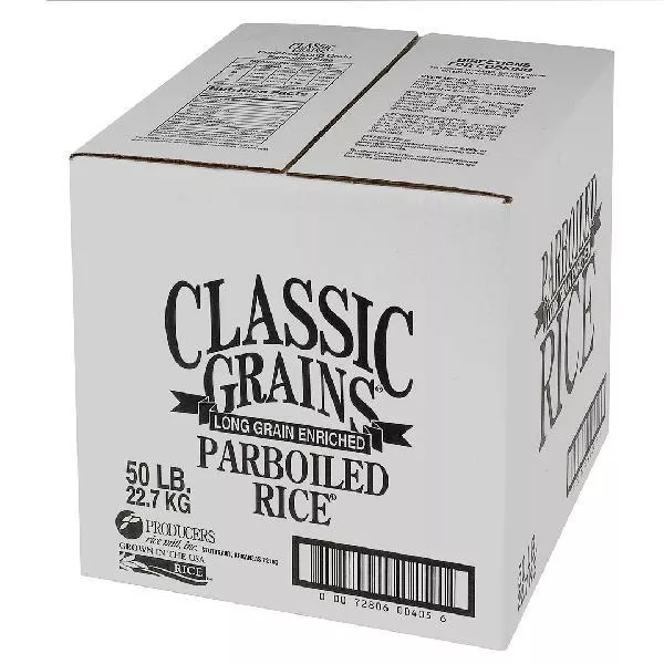 Producers Rice Mill Classic Grains Parboil Milled Rice, 50 Pound, 1 Per Case