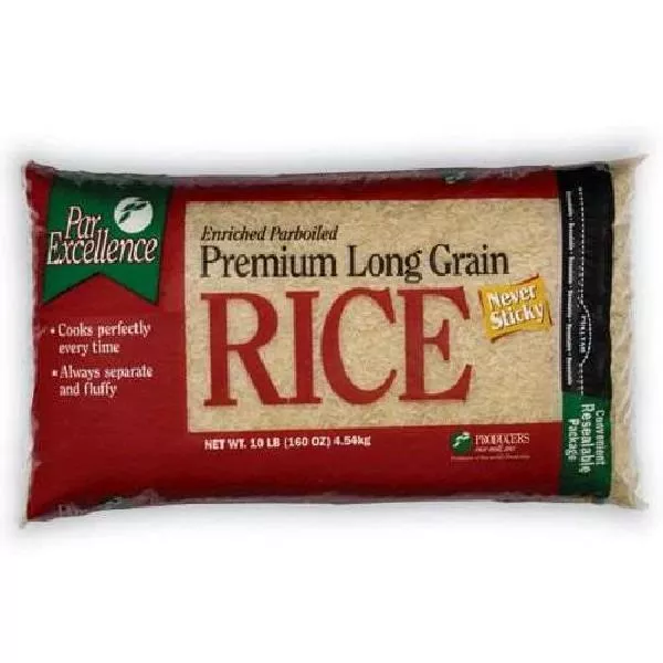Producers Rice Parexcellence Rice Parboiled Bags, 10 Pound, 6 Per Case