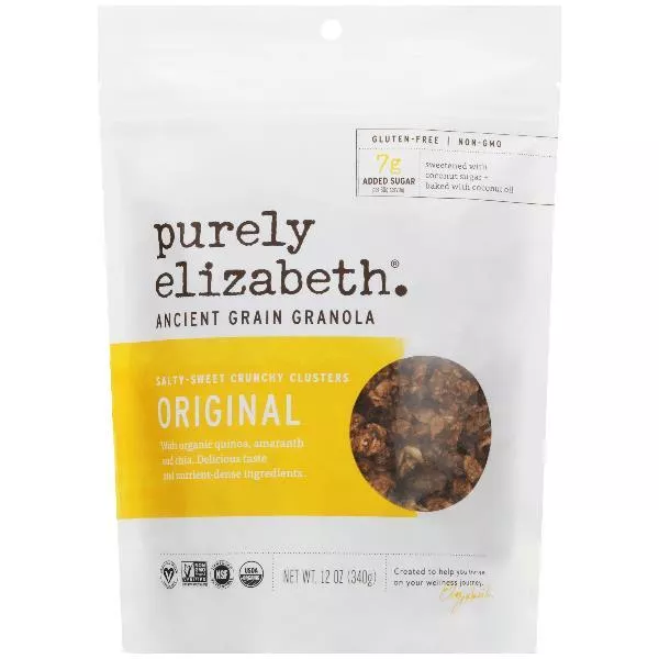 Purely Elizabeth Ancient Grain Granola Original 12 Ounce Size - 6 Per Case