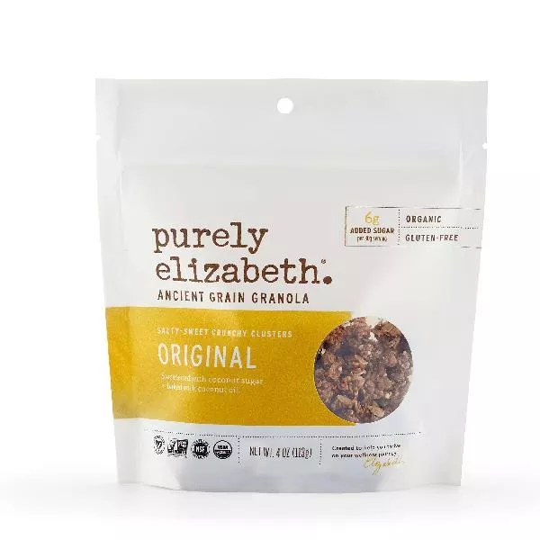 Purely Elizabeth Ancient Grain Granola Original 4 Ounce Size - 10 Per Case