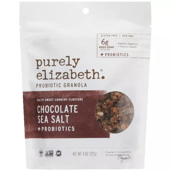 Purely Elizabeth Chocolate Sea Salt Granola 8 Ounce Size - 6 Per Case