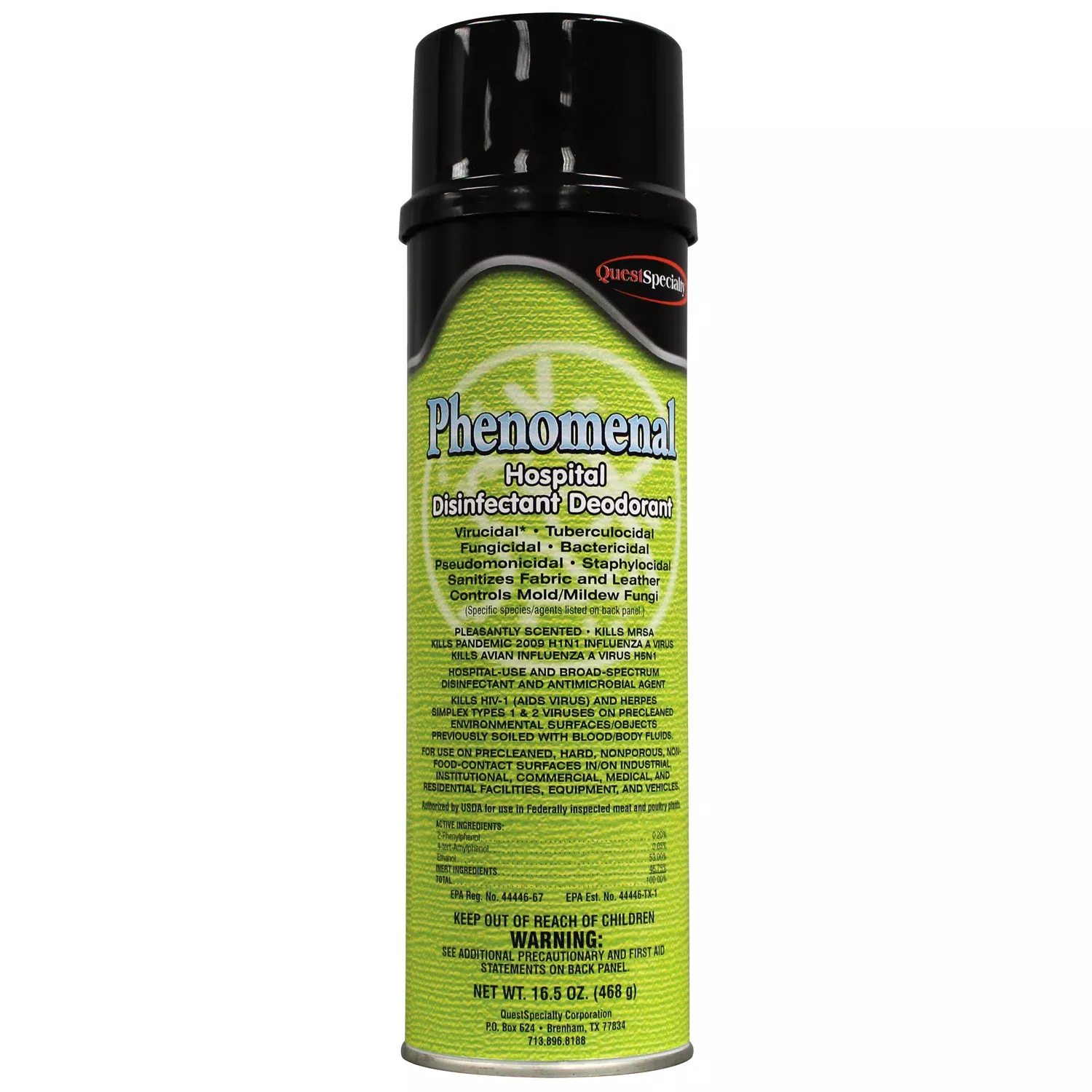 Questspecialty Corporation Phenomenal Original Sanitizer Disinfectantdeoderant 16.5 Ounce Size - 12 Per Case