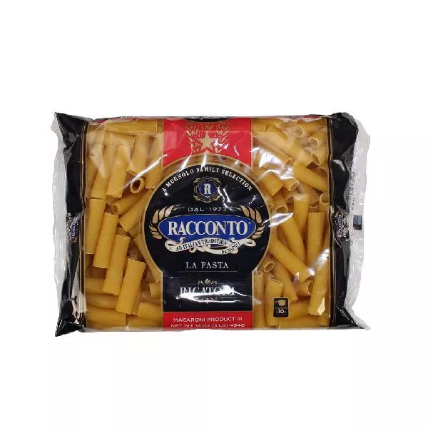 Racconto Pasta Rigatoni 16 Ounce Size - 20 Per Case