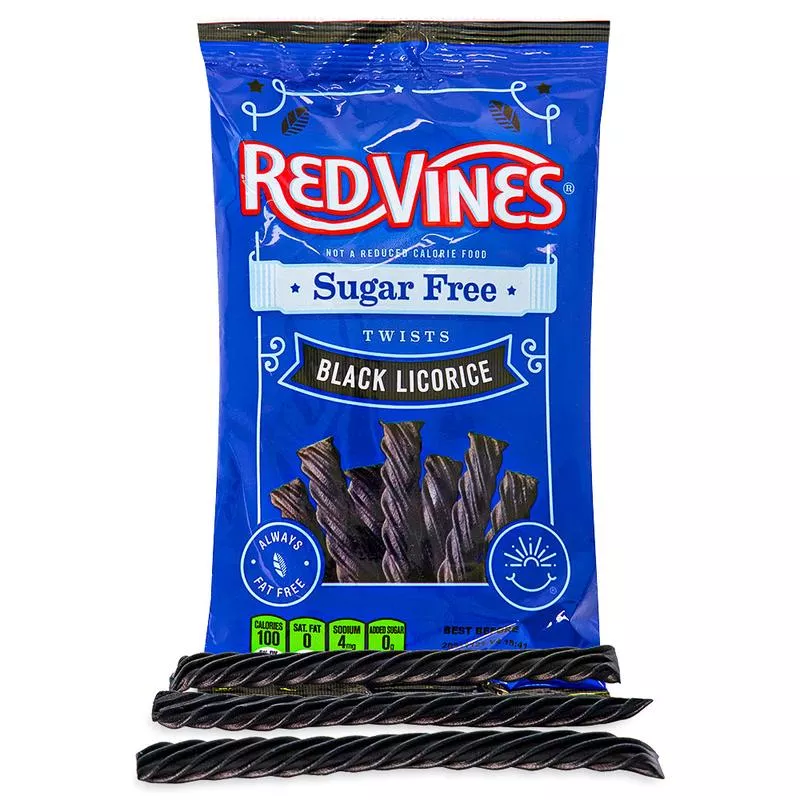 Red Vines Black Licorice Sugar Free - 141g