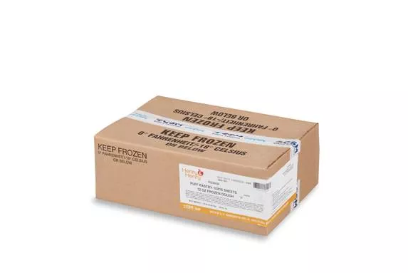 Rise Bakery Frozen Puff Pastry Sheets 12 Ounce Size - 20 Per Case