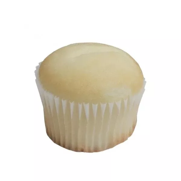 Rise Bakery Frozen White Cupcake Large 1.25 Ounce Size - 168 Per Case