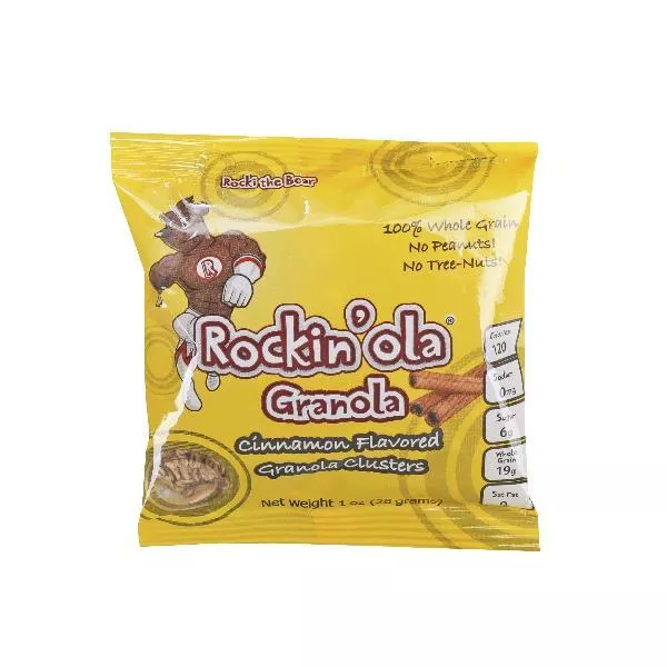 Rockin'ola Cinnamon Granola Snack 28 Grams Each - 250 Per Case