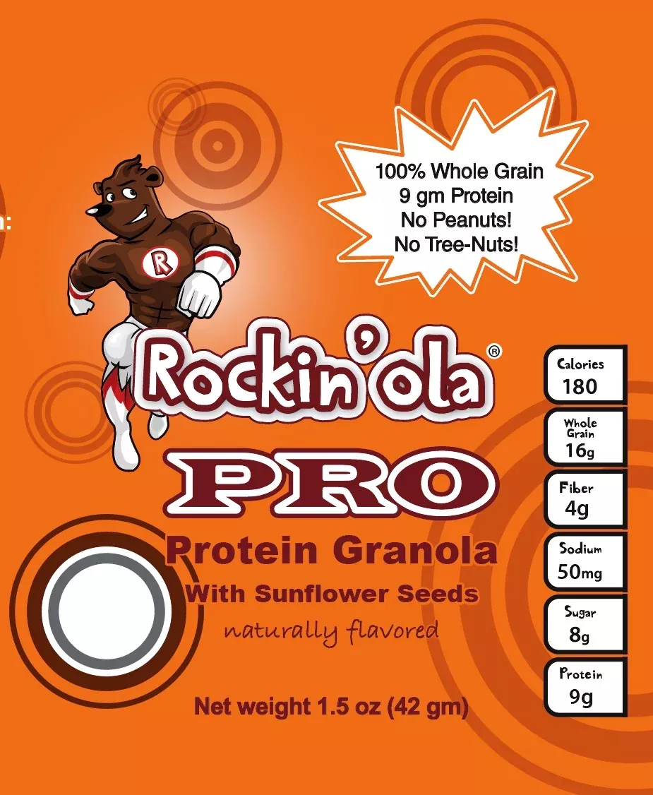 Rockin'ola Protein Granola Snack 42 Grams Each - 175 Per Case