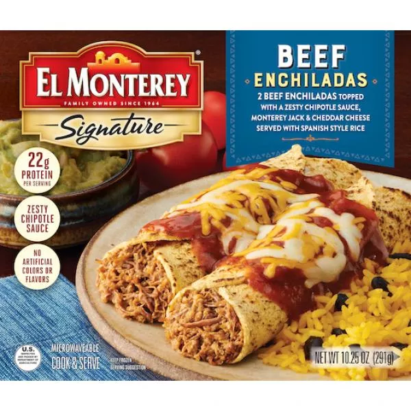 Ruiz Foods Signature Beef Enchiladas 10.25 Ounce Size - 8 Per Case