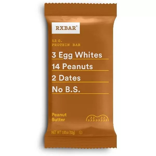 Rxbar Kellanova Rxbar Peanut Butter Protein Bar 1.83 Ounce Size - 72 Per Case