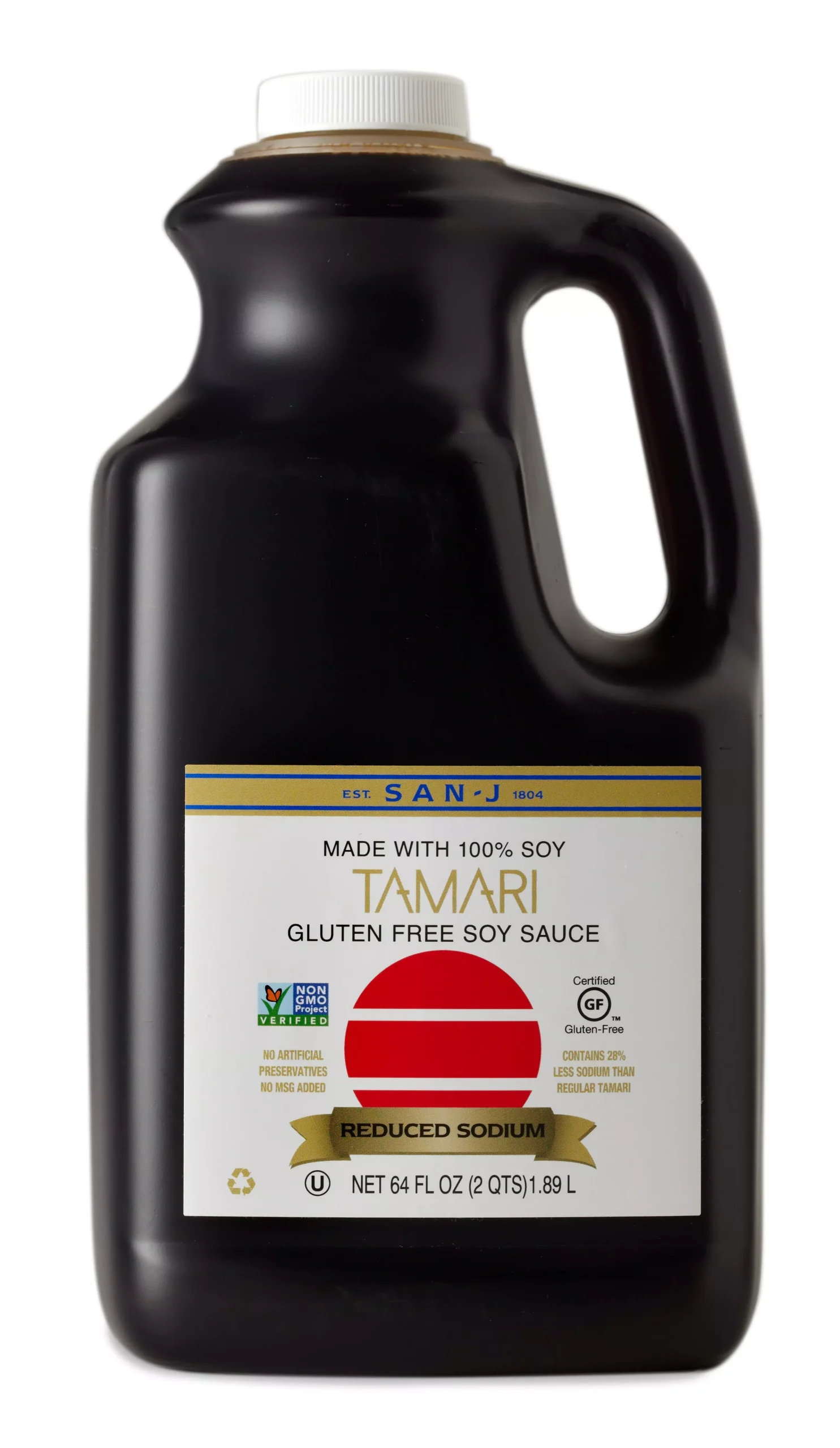 San J Tamari GF Reduced Sodium 64 Fluid Ounce - 6 Per Case