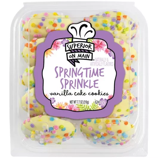 Sara Lee Bakery Superior On Main Springtime Sprinkle Vanilla Cookie 7.7 Ounce Size - 12 Per Case