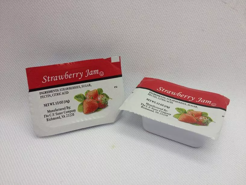 Sauer Brands Pc's Jam Strawberry 0.5 Ounce Size - 200 Per Case