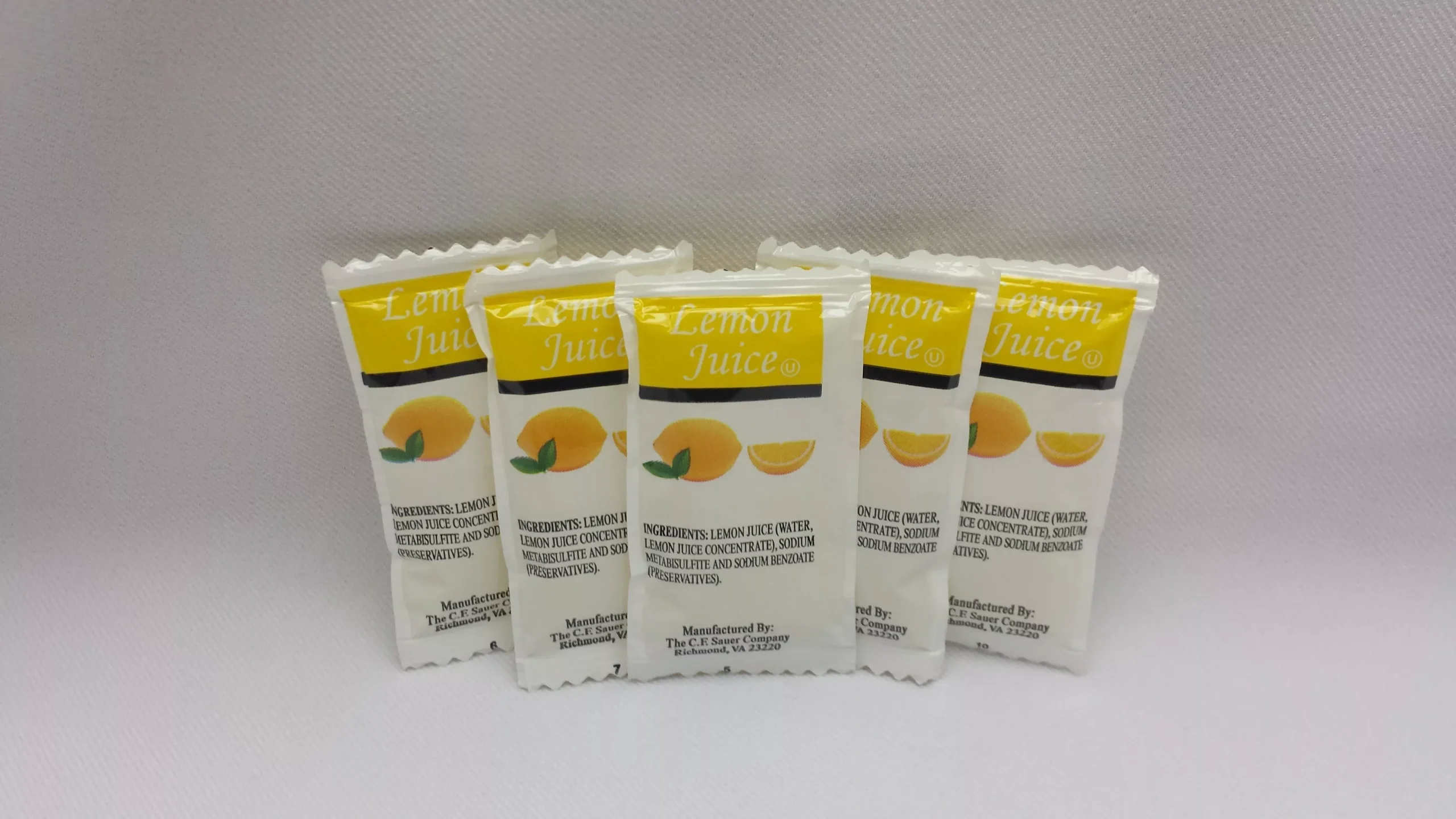 Sauer Brands Pc's Lemon Juice 4 Grams Each - 200 Per Case