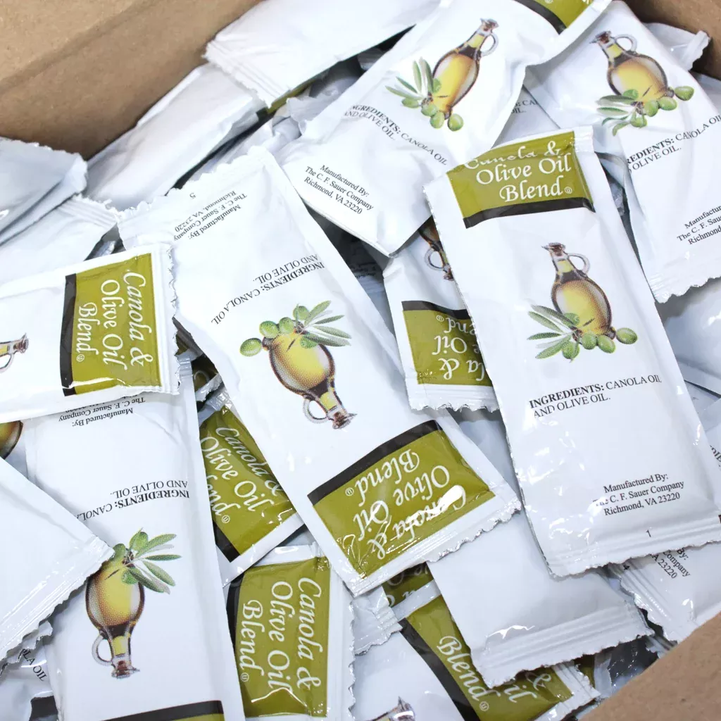 Sauer Brands Pc's Olive Oil Blend 9 Grams Each - 200 Per Case