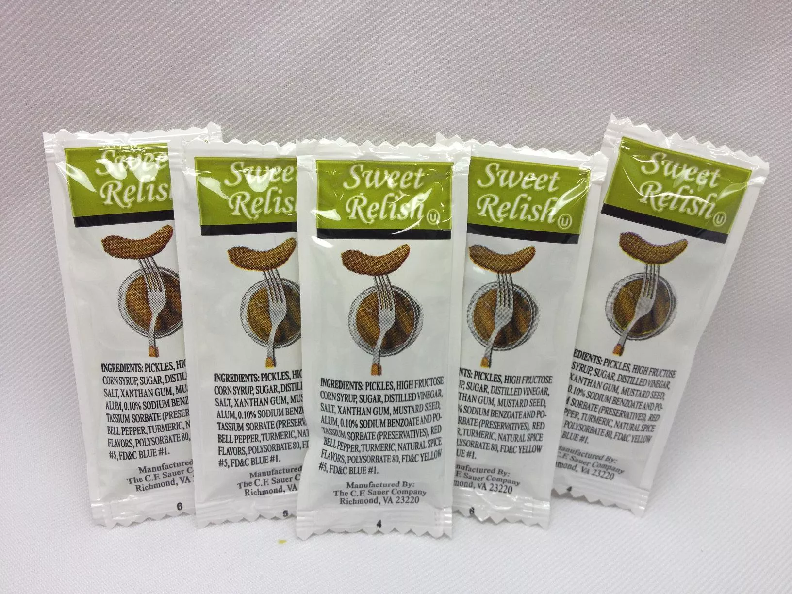 Sauer Brands Pc's Sweet Relish 9 Grams Each - 200 Per Case
