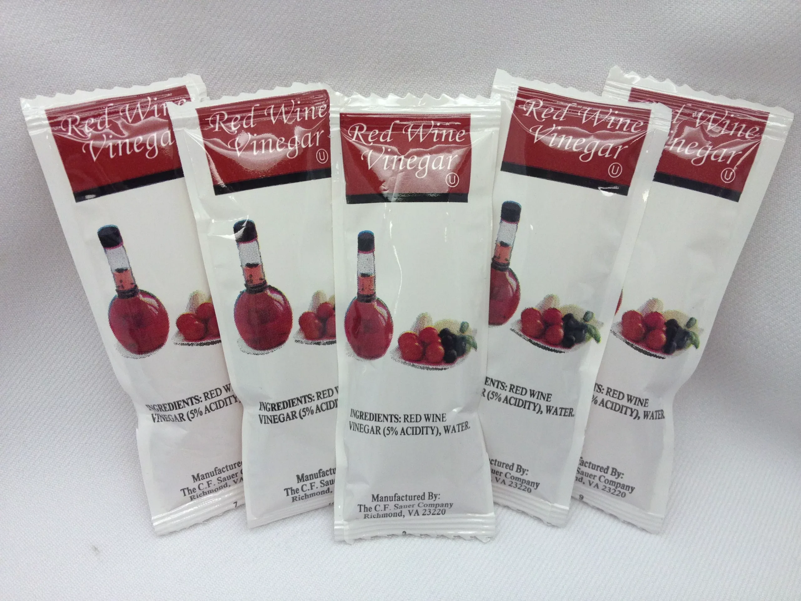 Sauer Brands Pc's Vinegar Red Wine 9 Grams Each - 200 Per Case