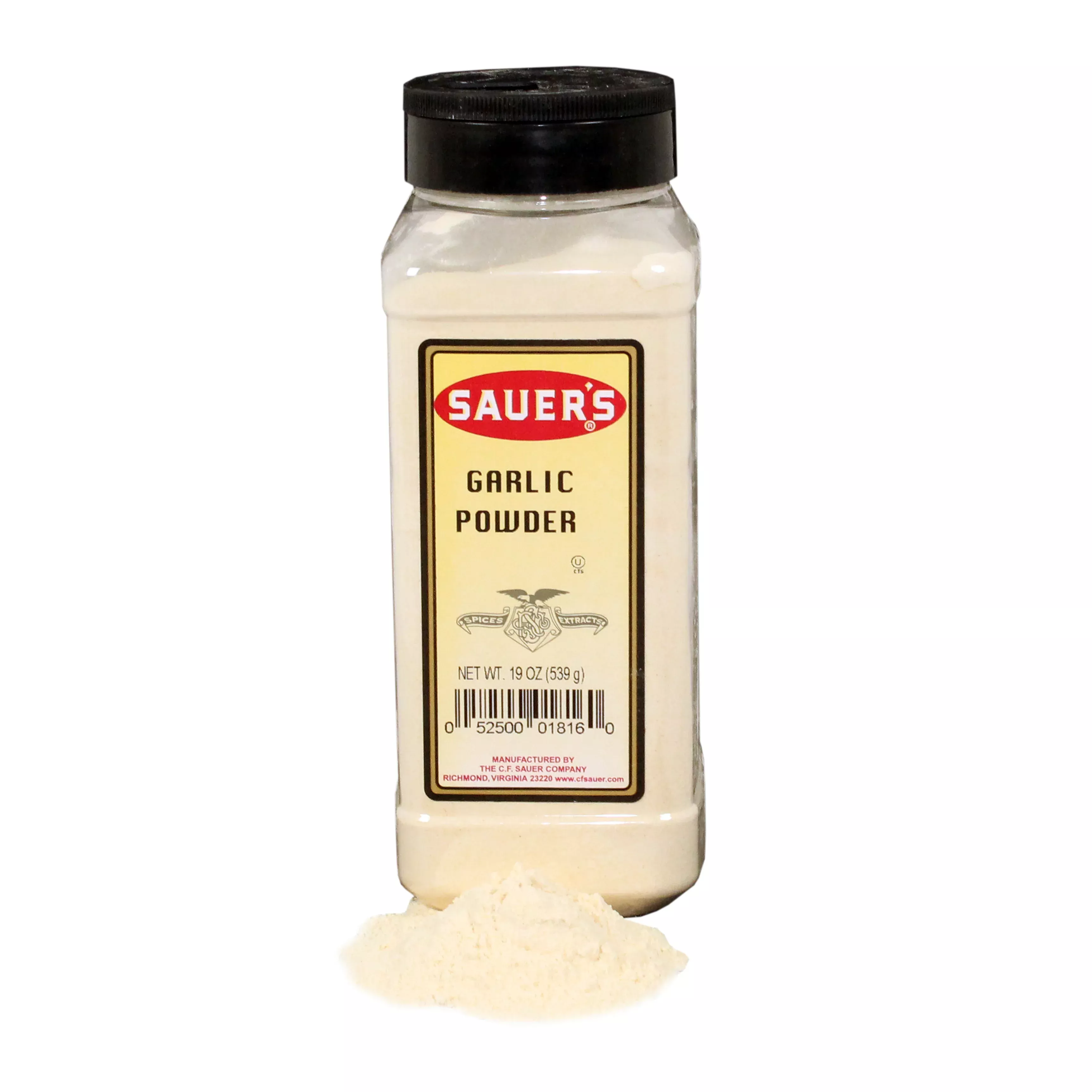 Sauer Brands Spices Garlic Powder 19 Ounce Size - 6 Per Case