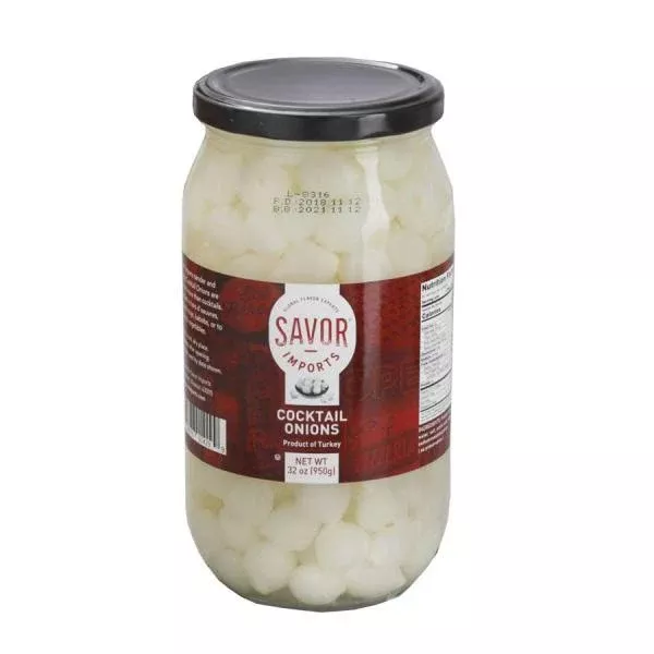 Savor Imports Cocktail Onions 32 Ounce Size - 6 Per Case