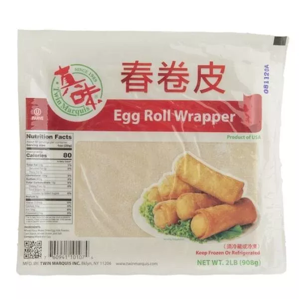 Schwan's Sfs Twin Marquis Egg Roll Wrapper Lbs 32 Ounce Size - 10 Per Case