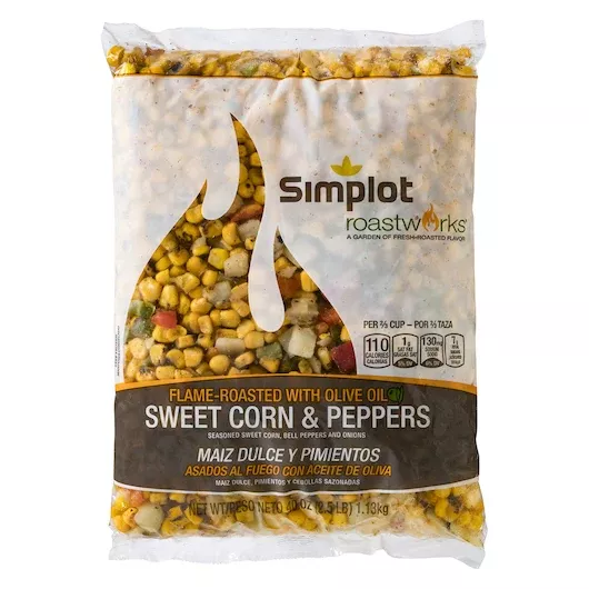 Simplot Frozen Simplot Roastworks Flame Roasted Sweet Corn & Peppers Blend 2.5 Pound Each - 6 Per Case