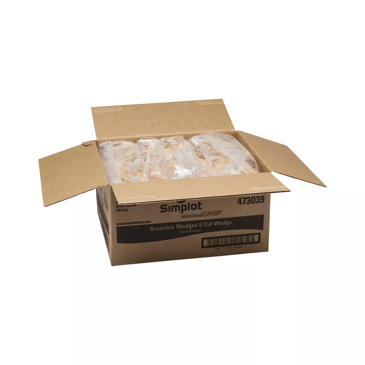 Simplot Frozen Simplot Seasonedcrisp Cut Krunchie Batteredwedges Skin On 5 Pound Each - 6 Per Case