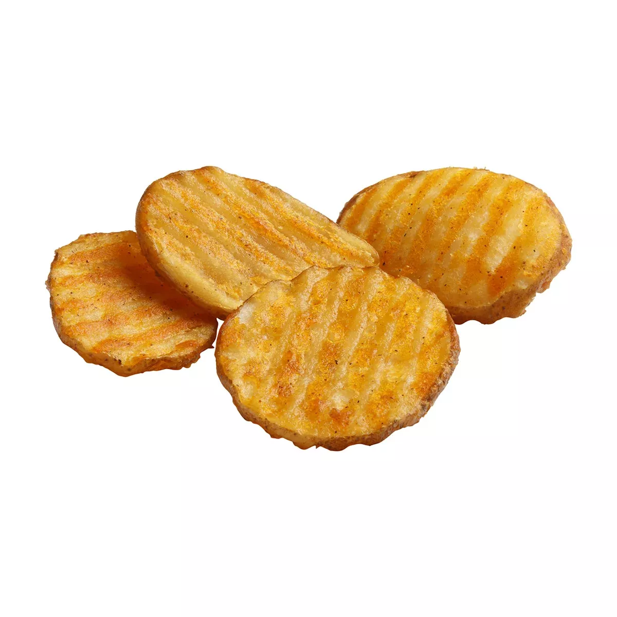 Simplot Frozen Simplot Seasonedcrisp Delivery 4 Inch Savory Battered Slice Skin On 4 Pound Each - 6 Per Case