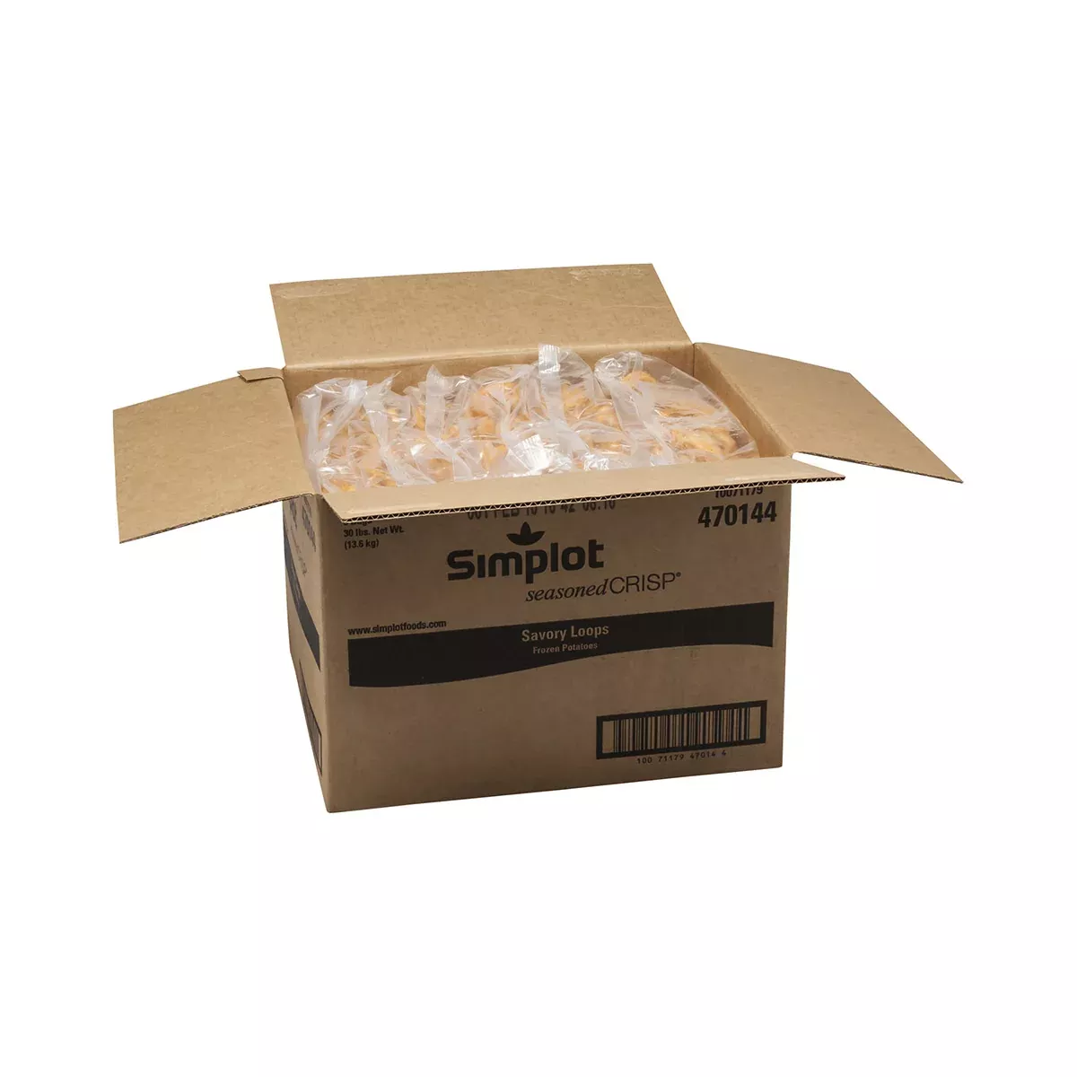 Simplot Frozen Simplot Seasonedcrisp Savory Battered Loopsskin On 5 Pound Each - 6 Per Case