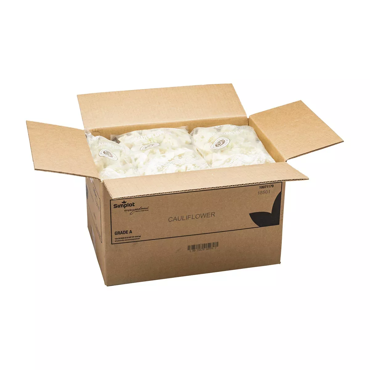 Simplot Frozen Simplot Simple Goodness Classic Vegetables Cauliflower Individual Quick Frozen 2 Pound Each - 12 Per Case