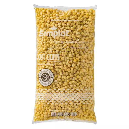 Simplot Frozen Simplot Simple Goodness Classic Vegetables Cut Corn Golden Jubilee 2.5 Pound Each - 12 Per Case