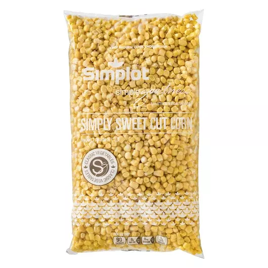 Simplot Frozen Simplot Simple Goodness Simply Sweet Classic Vegetables Cut Corn 20 Pound Each - 1 Per Case