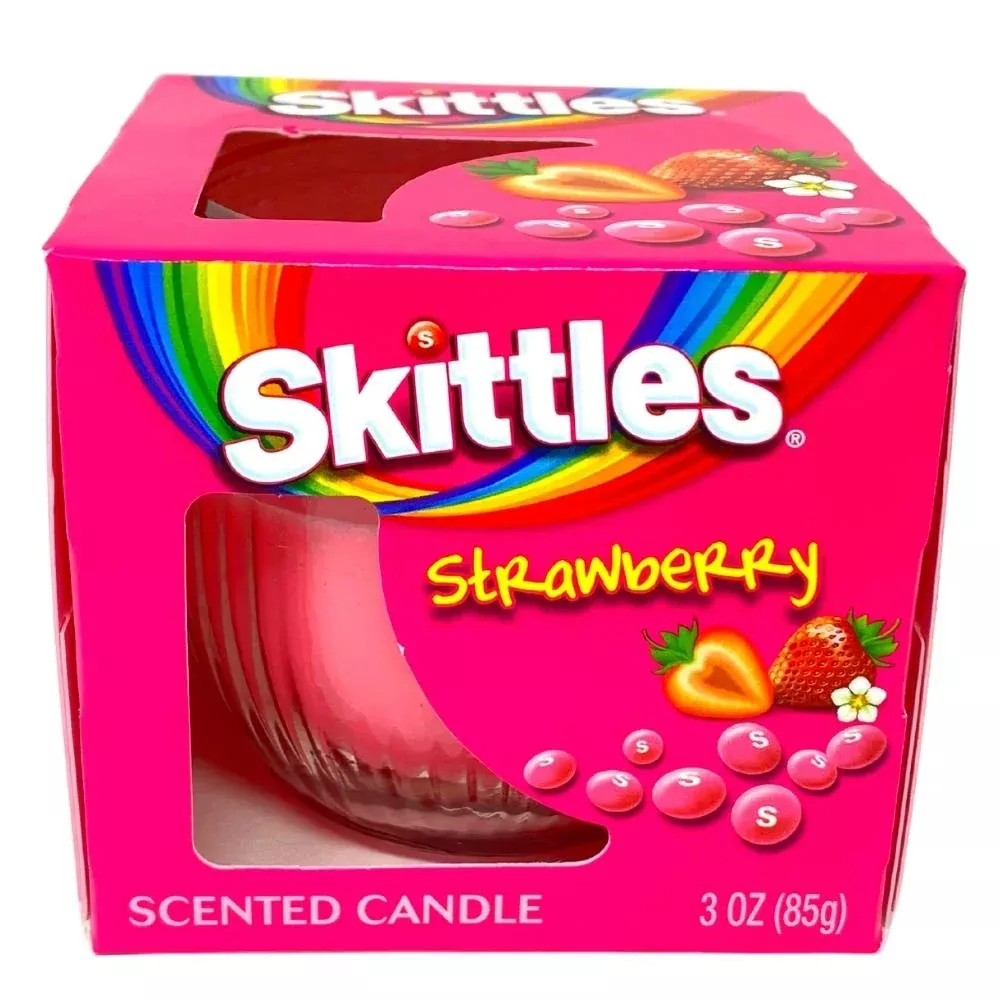 Skittles Scented Candle Strawberry