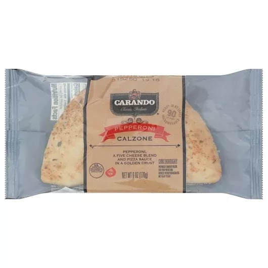 Smithfield Frozen Carando Pepperoni Calzone 6 Ounce Size - 12 Per Case