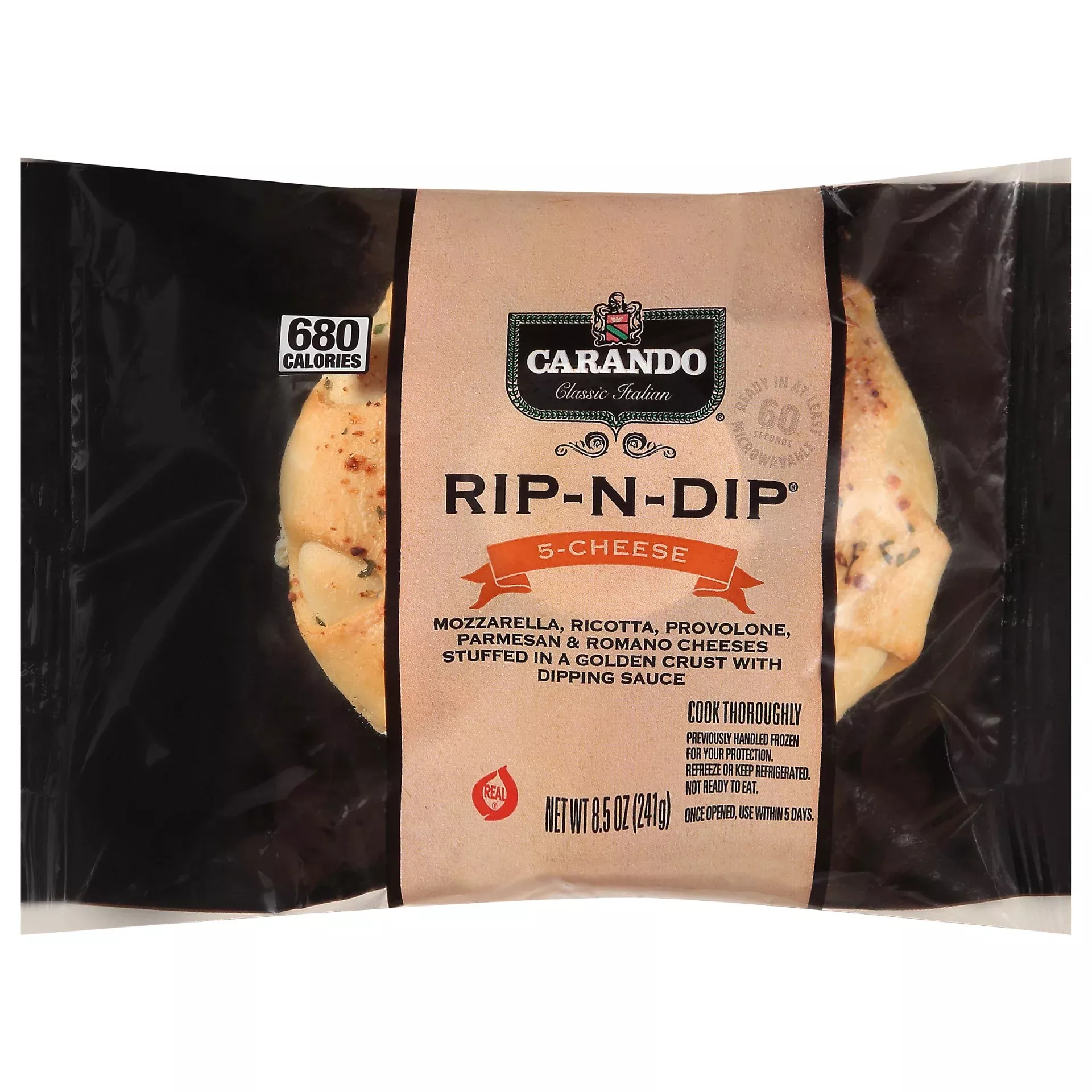 Smithfield Frozen Pizza Rip N Dip Cheese 8.5 Ounce Size - 12 Per Case