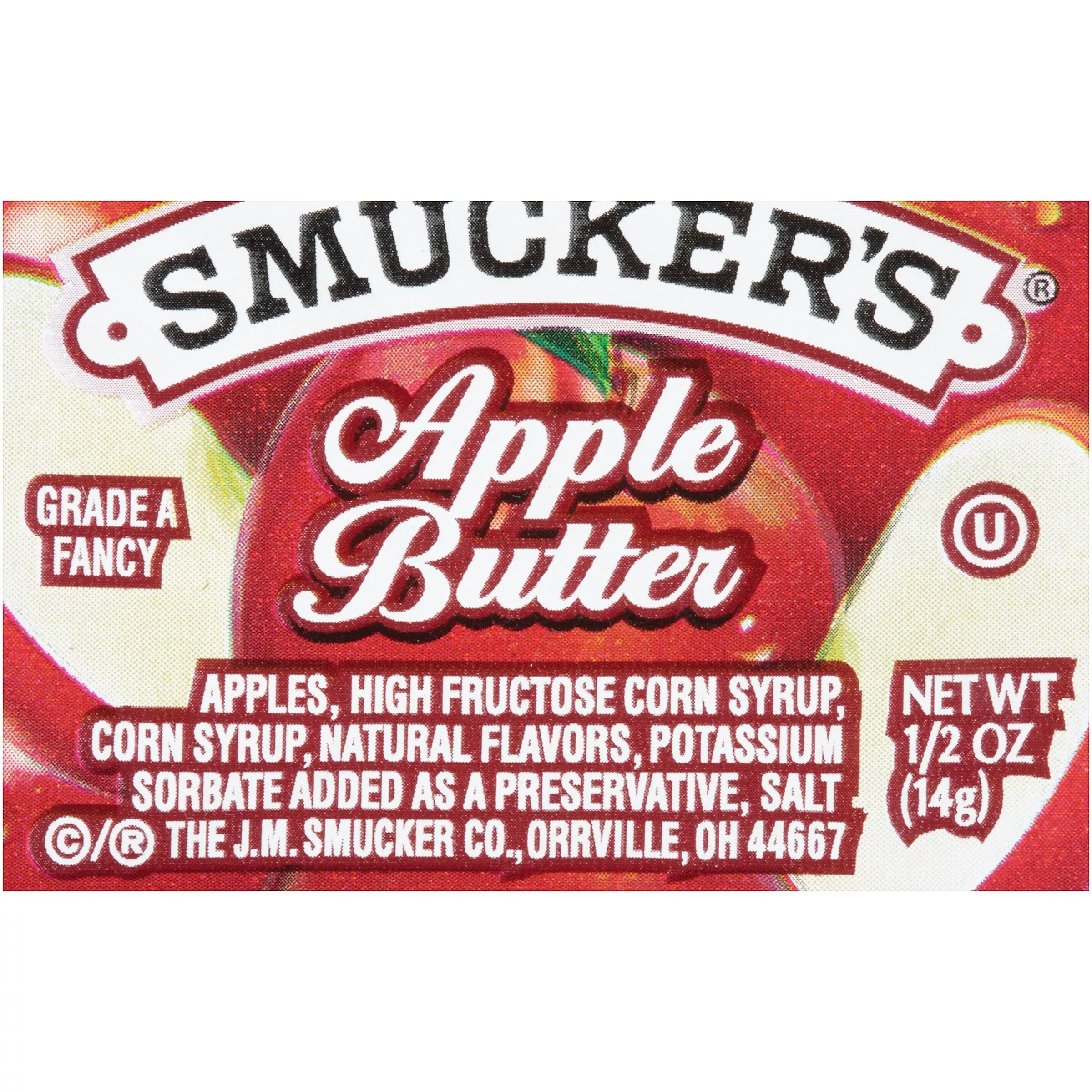 Smucker Food Smucker Apple Butter Plastic 0.5 Ounce Size - 6.25 Pound Per Case