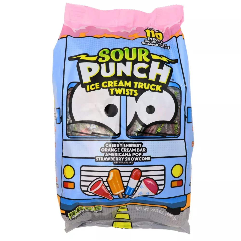 Sour Punch Twists Ice Cream Truck - 110ct
