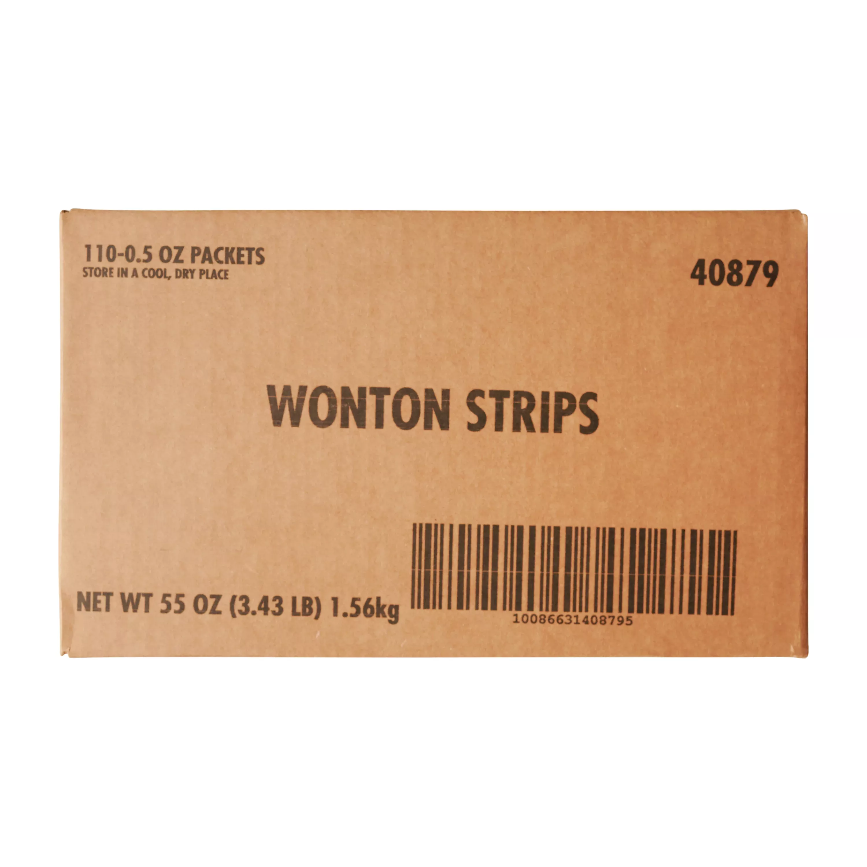 Sugar Foods Fresh Gourmet Wonton Strips 0.5 Ounce Size - 110 Per Case