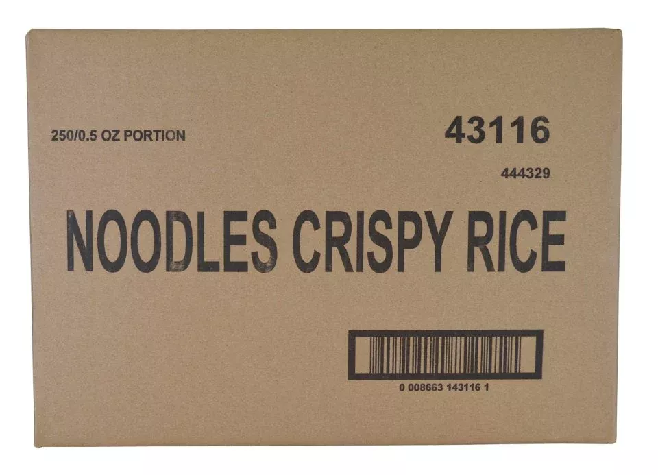 Sugar Foods Noodle Crispy Rice 0.5 Ounce Size - 250 Per Case