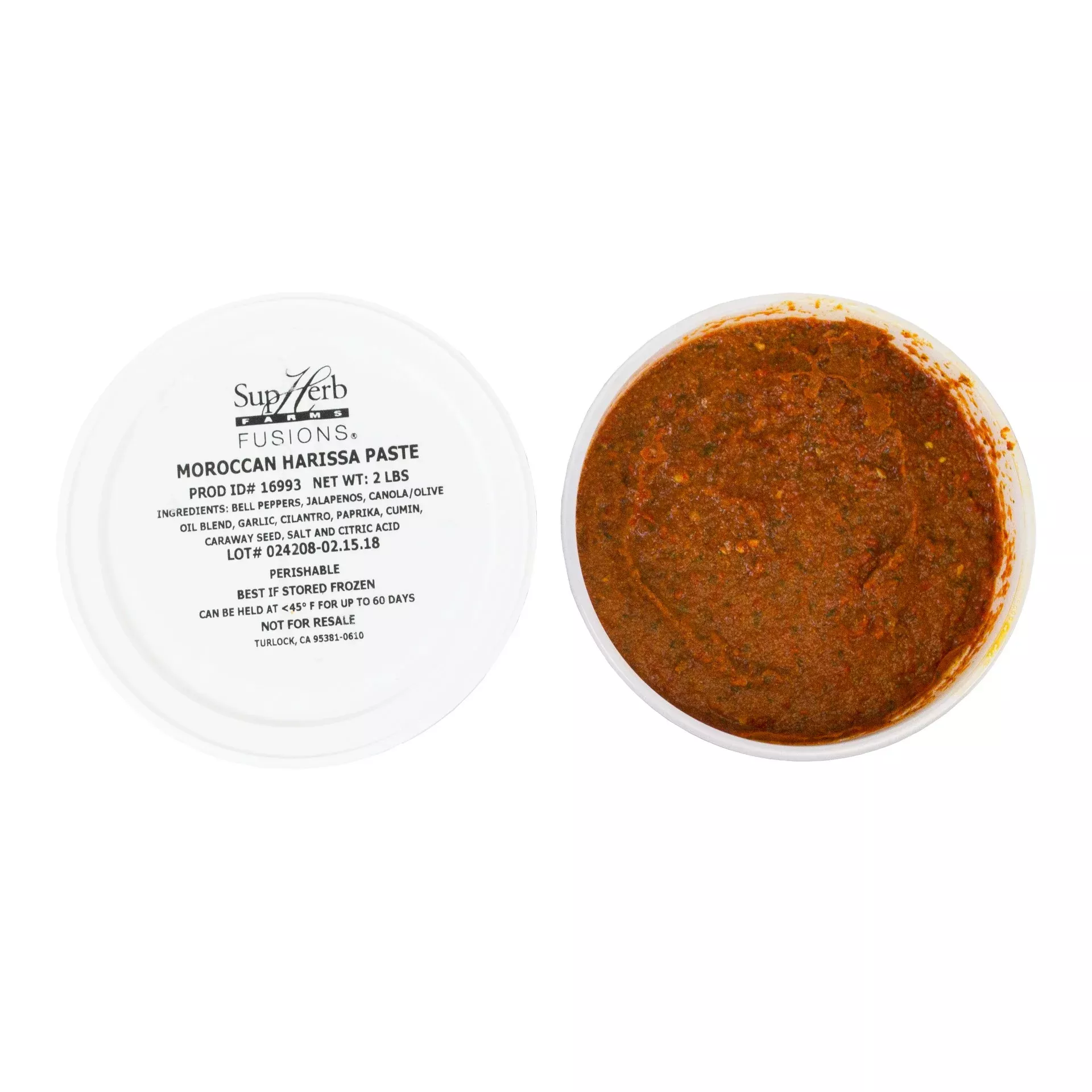 Supherb Farms Moroccan Harissa Paste 2 Pound Each - 2 Per Case