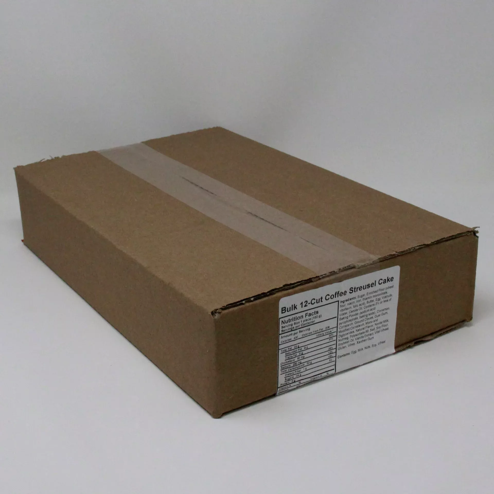 Sweet Sam's Cut Coffee Streusel Cake 12 Each - 1 Per Case