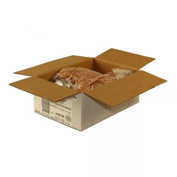 Syracuse Sausage Mild Ground Italian Uncooked Bulk Sausage 15 Pound Each - 1 Per Case