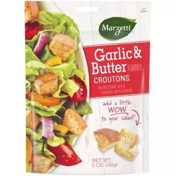 T. Marzetti Garlic & Butter Croutons 5 Ounce Size - 12 Per Case