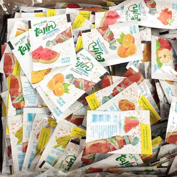 Tajin Fruit Seasoning Packet Low Sodium 1000 Count Packs - 1 Per Case