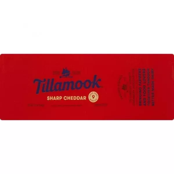 Tillamook Refrigerated Tillamook Sharp Yellow Cheddar Loaf 10 Pound Each - 1 Per Case