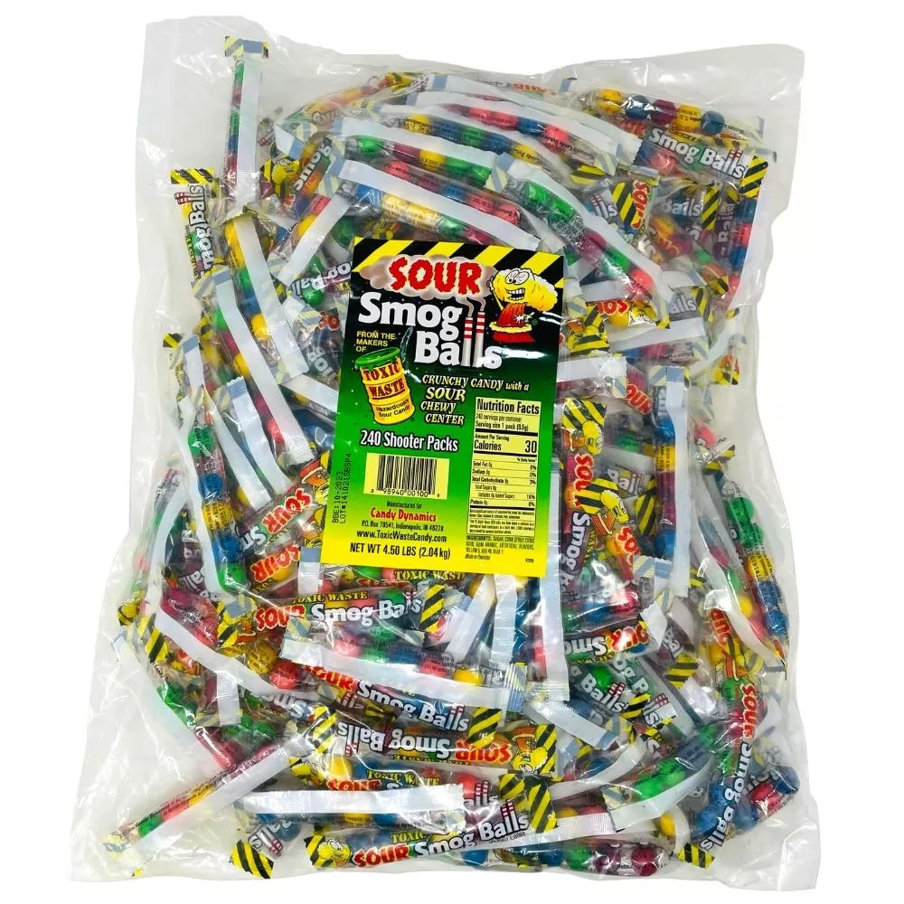 Toxic Waste Sour Smog Balls 240 Pieces - 2kg